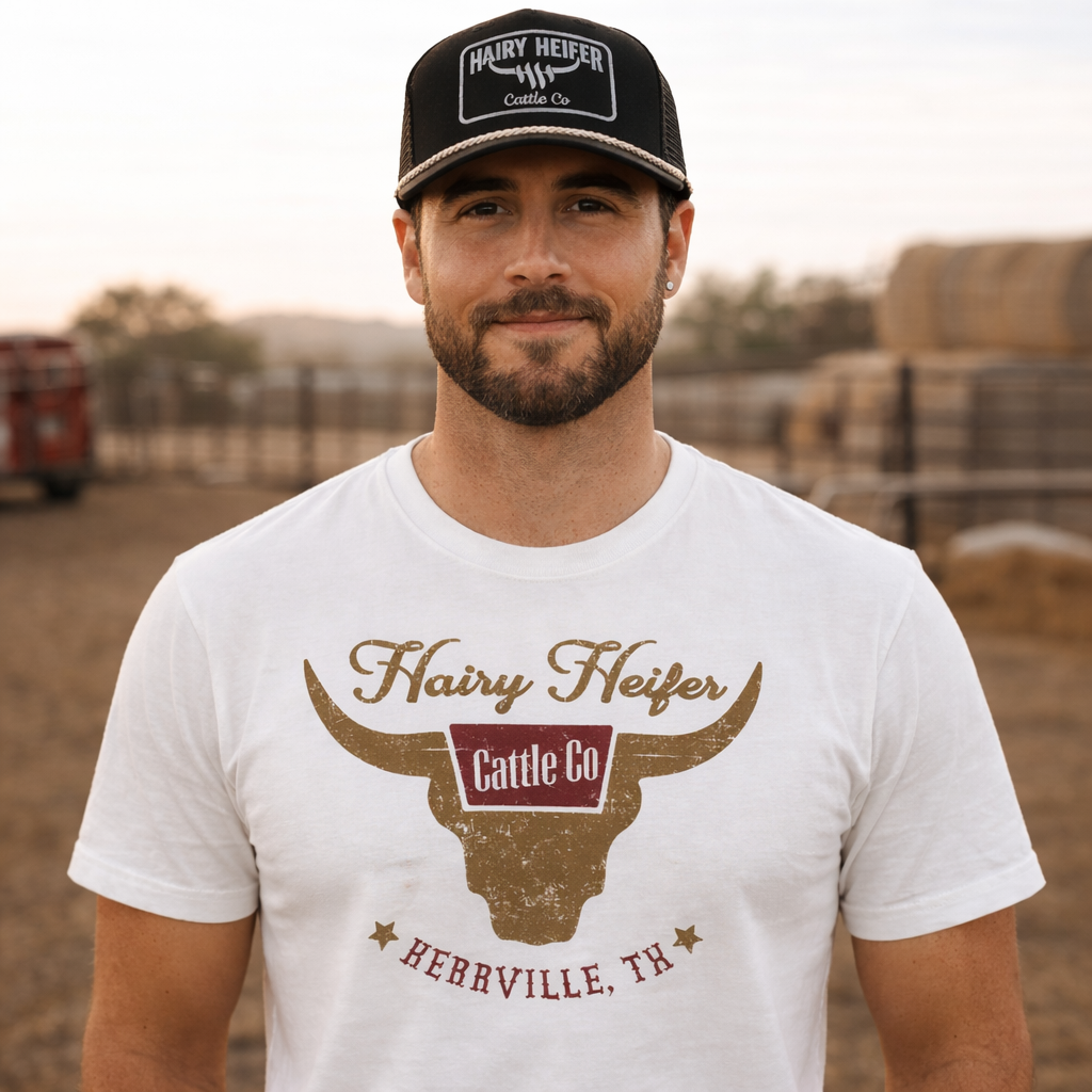 Hairy Heifer Stockyard Tee
