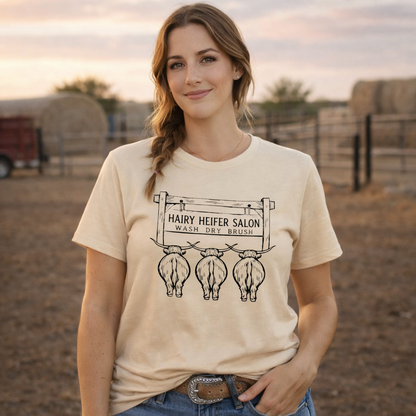 Hairy Heifer Salon Tee