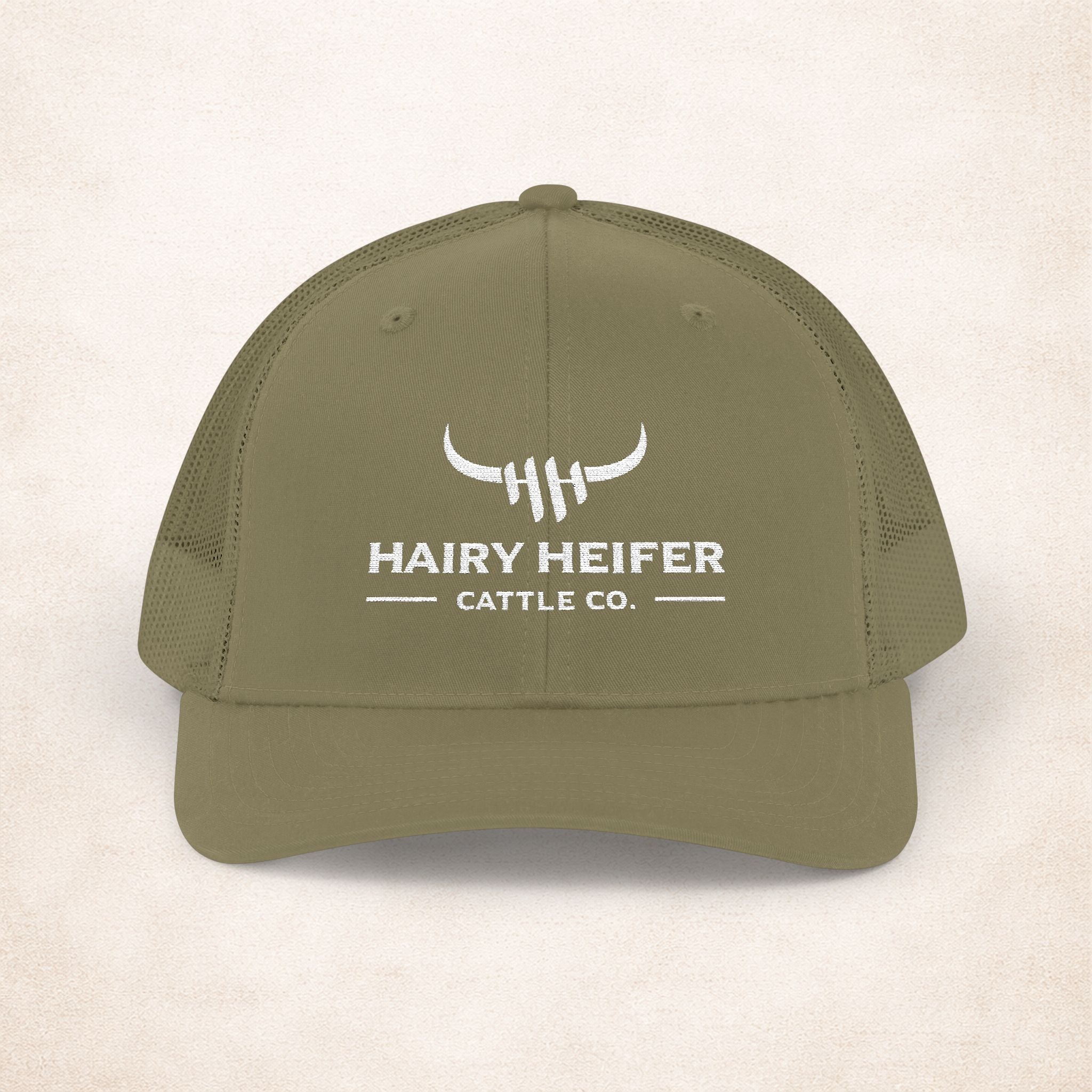 Hairy Heifer Logo Cap White