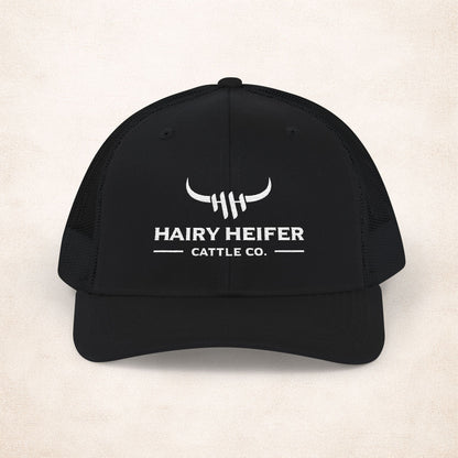 Hairy Heifer Logo Cap White